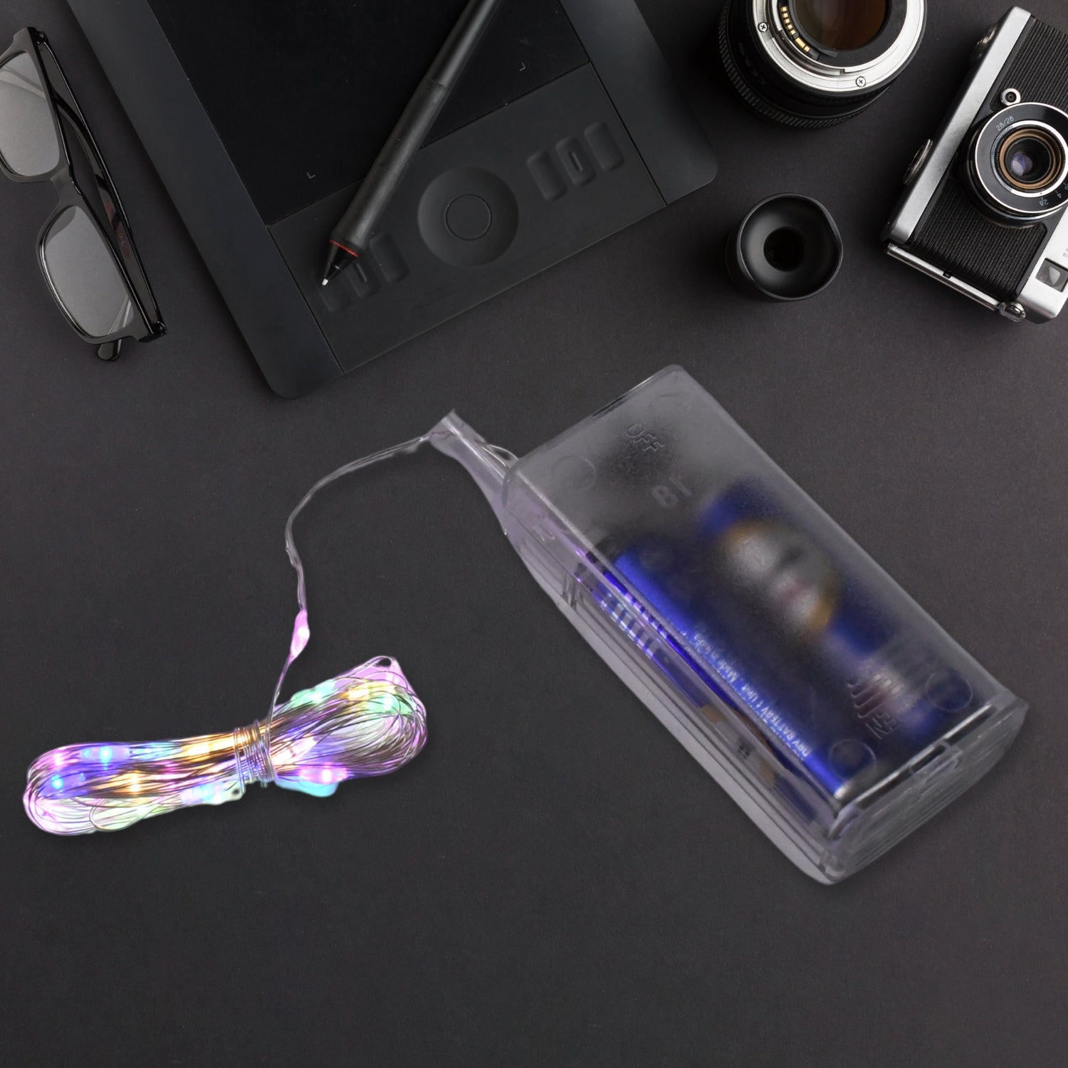Multicolor 2AA Battery Powered, Copper Wire String Fairy Lights with 30 LEDs Multicolor 2AA Battery Powered, Copper Wire String Fairy Lights with 30 LEDs